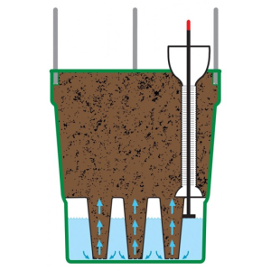 Pot met waterreservoir